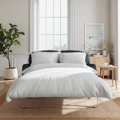Dunelm Martha Matte Plush Velvet Sofa Bed Matte Plush Velvet Navy