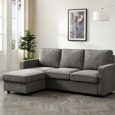 Dunelm Kayden Corner Sofabed Grey Grey