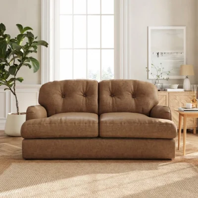 Dunelm Martha Arizona Faux Leather 2 Seater Sofa Bed