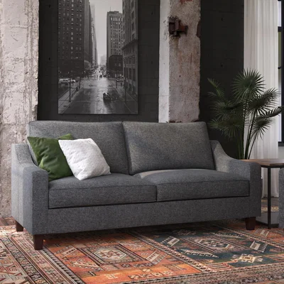 Dunelm Luke Linen Sofa Grey Grey