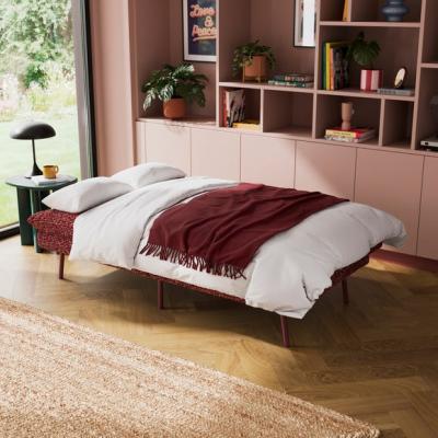 Dunelm Elements Finn Textured Sherpa Clic Clac Sofa Bed