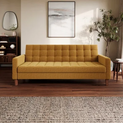 Dunelm Harlow Chenille Storage Double Sofa Bed