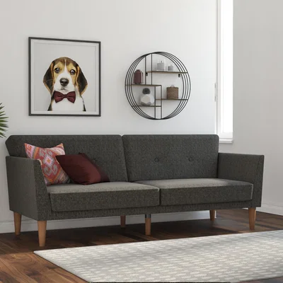 Dunelm Regal Linen Sofa Bed Grey
