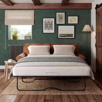 Dunelm Bettie Relaxed Faux Leather 3 Seater Double Sofa Bed