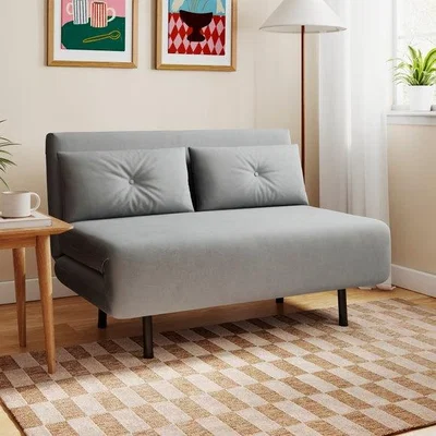 Dunelm Phoebe Velvet Small Double 2 Seater Sofa Bed