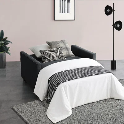 Dunelm Serviya Fabric Sofa Bed Dark Grey