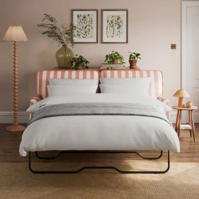 Dunelm Beatrice II Woven Stripe 3 Seater Sofa Bed