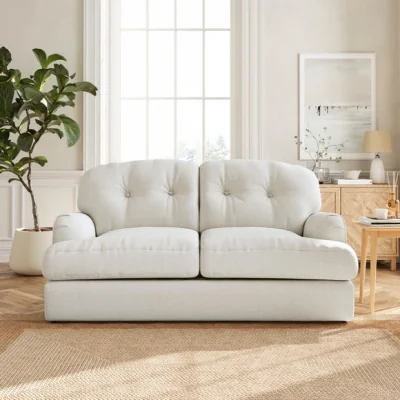 Dunelm Martha Chenille Soft Texture 2 Seater Sofa Bed