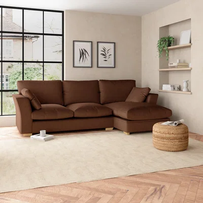 Dunelm Blakeney Luxury Velvet Corner Sofa Bed Luxury Velvet Pinecone