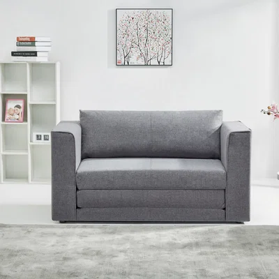 Dunelm Luna Fabric Sofa Bed Grey Grey