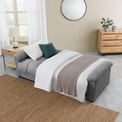 Dunelm Margo Fabric Sofa Bed With Storage, Peppered Grey Peppered Grey