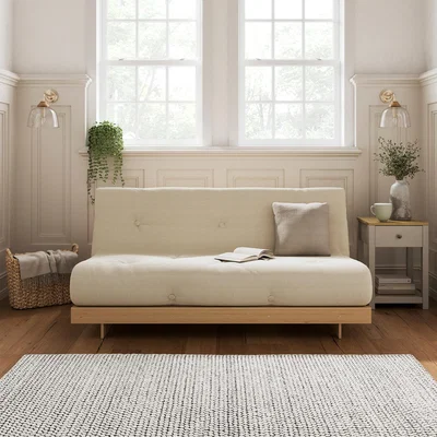 Dunelm Mito Ribbed Double Futon Mink