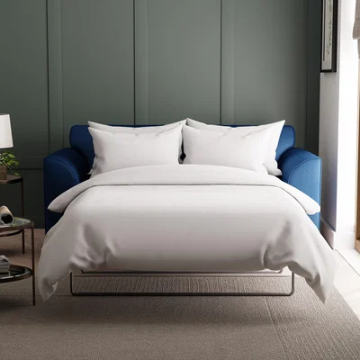 Dunelm Blake Soft Velvet Sofa Bed Royal Blue