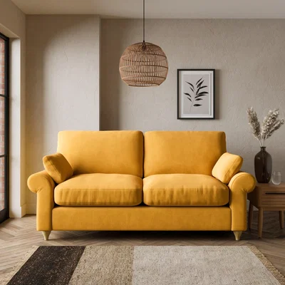Dunelm Salisbury Luxury Velvet 2 Seater Sofa Bed Luxury Velvet Old Gold