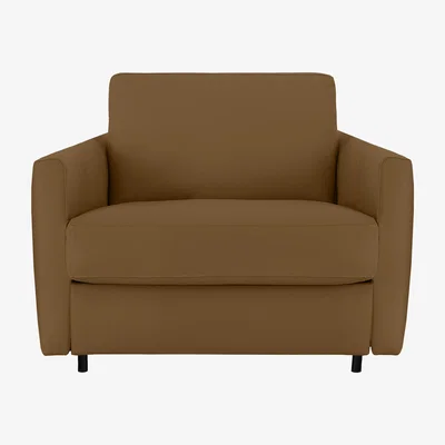 Furniture Village Nicoletti - Alcova Leather Chair Sofa Bed with Slim Arms - Botero Cuoio