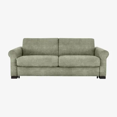 Furniture Village Nicoletti - Alcova 3 Seater Fabric Sofa Bed with Scroll Arms