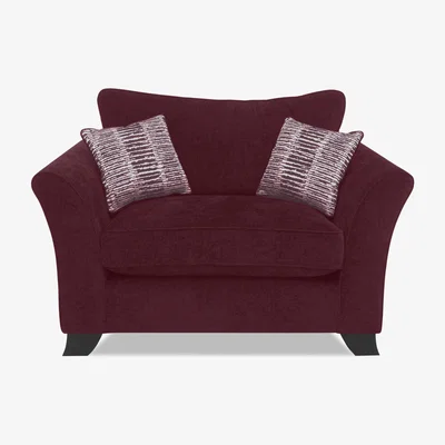 Furniture Village Stellar Classic Back Snuggler Sofa Bed - Berry
