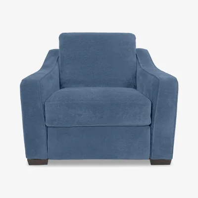 Furniture Village Nap Fabric Snuggler Sofa Bed - Silverish Blue - Sofas and Armchairs - In Time for Christmas
