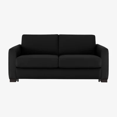 Furniture Village Nicoletti - Alcova 2.5 Seater Leather Sofa Bed with Box Arms - Sofas and Armchairs - In Time for Christmas