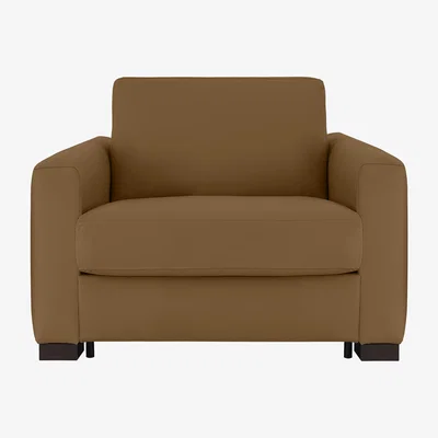 Furniture Village Nicoletti - Alcova Leather Chair Sofa Bed with Box Arms - Botero Cuoio