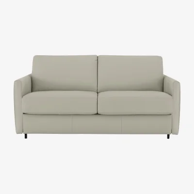 Furniture Village Nicoletti - Alcova 2.5 Seater Leather Sofa Bed with Slim Arms - Sofas and Armchairs - In Time for Christmas