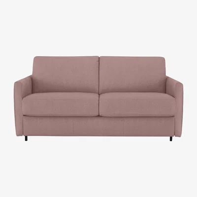 Furniture Village Nicoletti Italia - Alcova 2.5 Seater Fabric Sofa Bed with Slim Arms - Fuente Coral