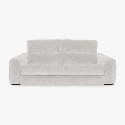 Furniture Village Flex Fabric 3 Seater Sofa Bed with Storage Arms - R110 Sand