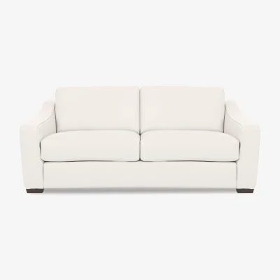 Furniture Village World of Leather - Nap 3 Seater Leather Sofa Bed - Star White - Sofas and Armchairs - In Time for Christmas