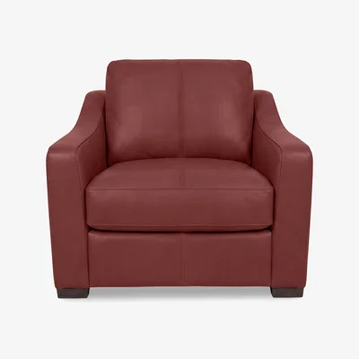 Furniture Village World of Leather - Nap Leather Snuggler Sofa Bed - Deep Red - Sofas and Armchairs - In Time for Christmas