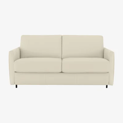 Furniture Village Nicoletti - Alcova 2.5 Seater Leather Sofa Bed with Slim Arms - Sofas and Armchairs - In Time for Christmas