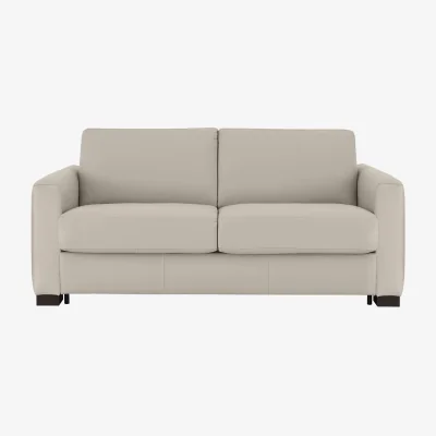 Furniture Village Nicoletti - Alcova 2.5 Seater Leather Sofa Bed with Box Arms - Sofas and Armchairs - In Time for Christmas