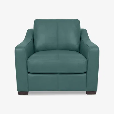 Furniture Village World of Leather - Nap Leather Snuggler Sofa Bed - Lake Green - Sofas and Armchairs - In Time for Christmas