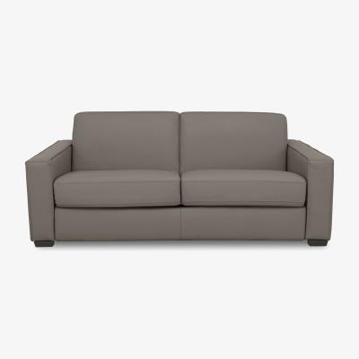Furniture Village Parma 3 Seater Leather Power Sofa Bed - Elephant