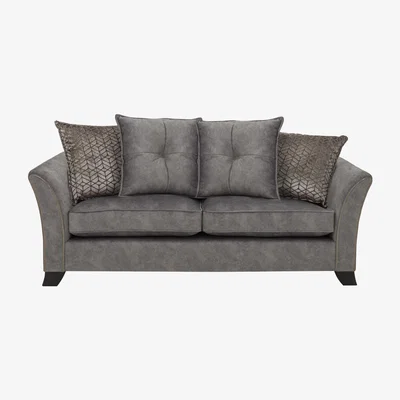 Furniture Village Amora 3 Seater Fabric Pillow Back Sofa Bed
