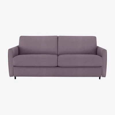 Furniture Village Nicoletti Italia - Alcova 3 Seater Fabric Sofa Bed with Slim Arms - Coupe Glicine