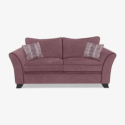 Furniture Village Stellar 3 Seater Classic Back Sofa Bed - Berry