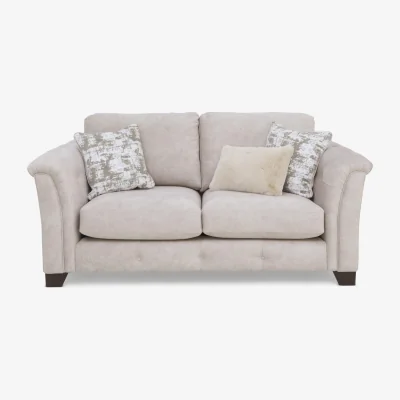 Furniture Village Aura 2 Seater Fabric Classic Back Sofa Bed - Enzo Cream - Sofas and Armchairs - In Time for Christmas