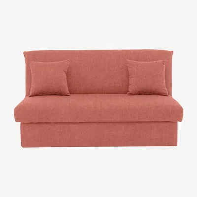 Furniture Village Versatile 2 Seater Fabric Sofa Bed No Arms - Pink