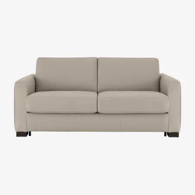 Furniture Village Nicoletti - Alcova 2.5 Seater Leather Sofa Bed with Box Arms - Sofas and Armchairs - In Time for Christmas