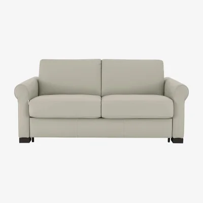 Furniture Village Nicoletti - Alcova 2 Seater Leather Sofa Bed with Scroll Arms - Sofas and Armchairs - In Time for Christmas