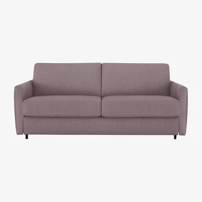 Furniture Village Nicoletti Italia - Alcova 3 Seater Fabric Sofa Bed with Slim Arms - Fuente Rose