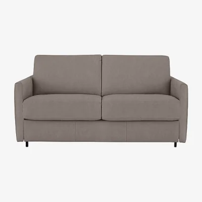 Furniture Village Nicoletti - Alcova 2 Seater Fabric Sofa Bed with Slim Arms - Flambe Tortora