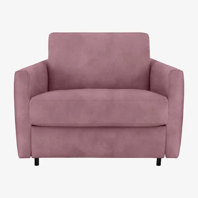 Furniture Village Nicoletti - Alcova Fabric Chair Sofa Bed with Slim Arms - Pink