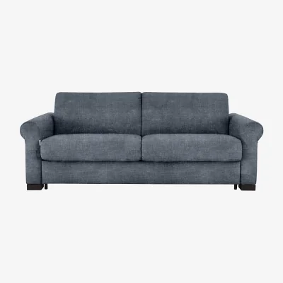 Furniture Village Nicoletti - Alcova 3 Seater Fabric Sofa Bed with Scroll Arms