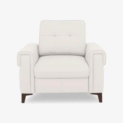 Furniture Village Zoom Leather Chair Sofa Bed - White