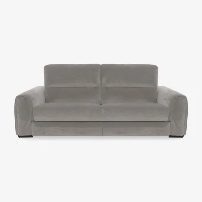Furniture Village Flex Fabric 3 Seater Sofa Bed with Storage Arms - R452 Grey Mist