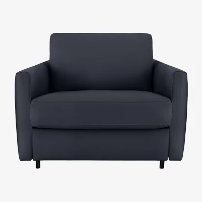 Furniture Village Nicoletti - Alcova Leather Chair Sofa Bed with Slim Arms - Sofas and Armchairs - In Time for Christmas