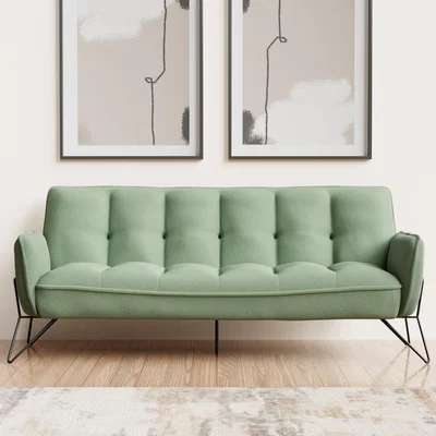 Furniture123 Sage Green Click Clack Sofa Bed - Hattie