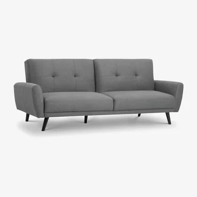 Furniture123 Julian Bowen Scandinavian Grey Fabric Sofa Bed - Monza