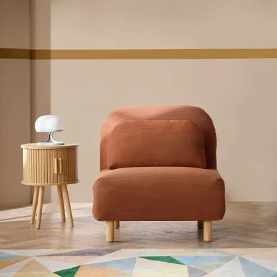 Habitat Habitat Benji Single Fabric Chairbed - Rust